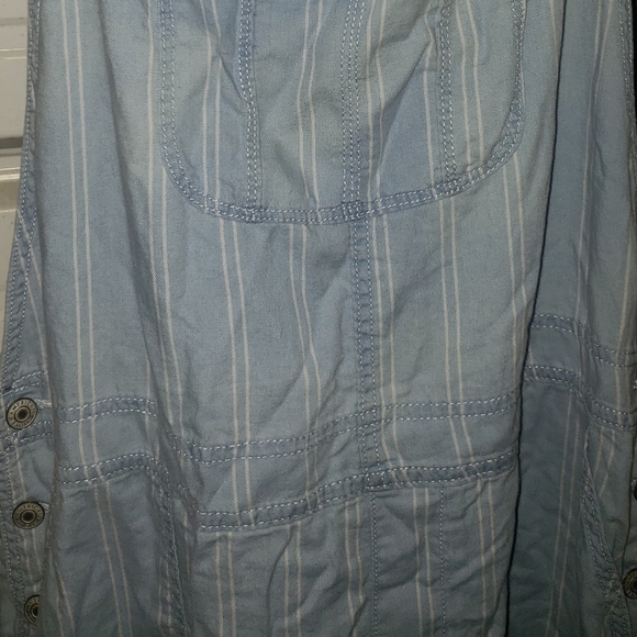 XXL Size New HTF American Eagle Outfitters denim overalls bibs lightweight - Picture 7 of 8